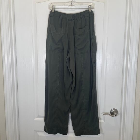 Urban Outfitters BDG Carissa Cargo Utility Pants Moss Green Wide Leg NWT M - Picture 7 of 7